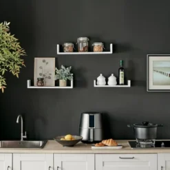 3pc Aalto U-Shaped Floating Wall Shelf Set - Danya B. -Adesso Store GUEST 605f52b8 193b 40e7 9508 3cffab8e1043