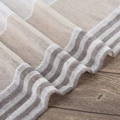 Trinity Farmhouse Striped Voile Semi Sheer Curtains -Adesso Store GUEST 608595d7 2399 496b b7db 6ac8737e7240