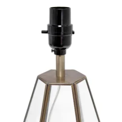 Transparent Triagonal Table Lamp Brass - Lalia Home -Adesso Store GUEST 61e424b4 8ec6 4232 acba 5f127cb2e9e5