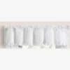 Home Classic Narrow Ruffle Rod Pocket Valance 74" X 12" White By Ellis Curtain -Adesso Store GUEST 620f7759 e6ca 4067 b2fd 6c2280927d37