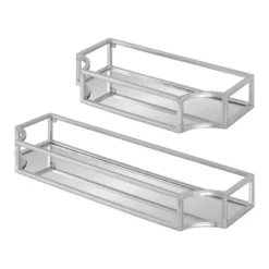 2pc Ciel Metal Wall Shelf Set - Kate & Laurel All Things Decor -Adesso Store GUEST 62fdbdd6 a939 4afc adbf 5d4afc8bd0bc