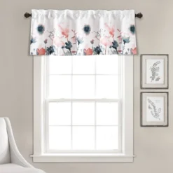 18"x52" Zuri Flora Light Filtering Valance - Lush Décor -Adesso Store GUEST 642c05de d360 4fd5 8c45 de7fb7cf0220