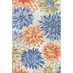 NuLOOM Rosana Floral Machine Washable Indoor/Outdoor Area Rug -Adesso Store GUEST 643c556b d283 4908 a4ae 24832ae33f26