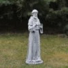 Northlight 28" St. Francis With Bird Outdoor Garden Statue