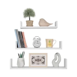 3pc Aalto U-Shaped Floating Wall Shelf Set - Danya B. -Adesso Store GUEST 651b5e09 0660 4687 b3b5 c5e24c99d9ce