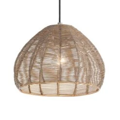 12.75" 1-Light Gloriana Pendant Rattan Brown - River Of Goods -Adesso Store GUEST 65aa35df 7734 445b aa6d 64e0e83922d7