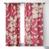 Viviana Gonzalez Floral Magenta Vibes 84" X 50" Single Panel Blackout Window Curtain - Deny Designs -Adesso Store GUEST 67182791 f9c0 4e36 bfa8 e7de3e2c9b3f