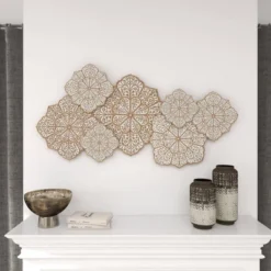 Farmhouse Wood Floral Intricately Carved Wall Decor White - Olivia & May 22 Farmhouse Wood Floral Intricately Carved Wall Decor White - Olivia & May -Adesso Store GUEST 69158f93 3044 4270 9b94 3b6012edcd6c