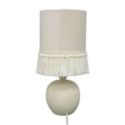 Small Table Lamp With Fringe Shade Off-White (Includes LED Light Bulb) - Opalhouse™ Designed With Jungalow™ -Adesso Store GUEST 6a5a28fb 40e2 4ccf aad5 699d151bc234