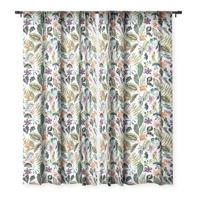 Marta Barragan Camarasa Wild Colorful Jungle FN5 Single Panel Sheer Window Curtain - Deny Designs 4 Marta Barragan Camarasa Wild Colorful Jungle FN5 Single Panel Sheer Window Curtain - Deny Designs - Image 2