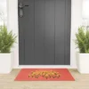 Joy Laforme Pansies In Gold And Coral Welcome Mat - Society6 -Adesso Store GUEST 6e28764b 8266 4def 9c5f e82d21f6443f