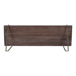 24" X 8" Palone Wood And Metal Decorative Wall Shelf Gray - Kate & Laurel All Things Decor -Adesso Store GUEST 6e2bd8d3 7010 4909 a5e9 e1afdba0f900