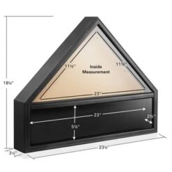 Reminded Military Medal & Burial Flag Shadow Box Display Case With Glass Insert -Adesso Store GUEST 6f7d95ab 1f47 4b7b b1ee 025ced420ae4