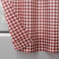 54"x14" Parkham Farmhouse Plaid Rod Pocket Semi-Sheer Kitchen Curtain Valance - No. 918 -Adesso Store GUEST 701da000 6d68 4a06 b26c dfb76e88d4a2