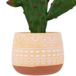 Northlight Real Touch™ Artificial Green And Red Potted Floral Cactus 9.5" -Adesso Store GUEST 70289401 b633 4264 b291 50950ab15d6e