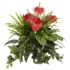 Nearly Natural 24-in Mixed Anthurium Artificial Plant (Set Of 2) -Adesso Store GUEST 71dace30 ab10 49ce b795 3a9d3090d5ec