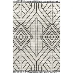NuLOOM Tatiana Soft Shaggy Textured Modern Diamond Fringe Area Rug -Adesso Store GUEST 726abbe3 9a66 4346 b877 5c2f881fef28