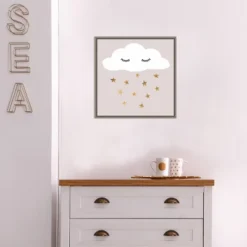 16" X 16" Nap Time II By Victoria Barnes Framed Canvas Wall Art Gray Wash - Amanti Art -Adesso Store GUEST 73b47f88 e7be 4a6a 8969 f85595ee2541