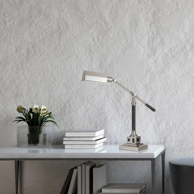 36" Angelton Desk Lamp Brushed Steel - Cal Lighting 3 36" Angelton Desk Lamp Brushed Steel - Cal Lighting