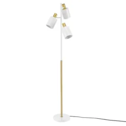67" 3-Light Lexie Floor Lamp With Pivoting Lamp Heads Matte White - Globe Electric -Adesso Store GUEST 74dd0e7e 1c14 4bcb b60a 623c0618274c