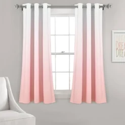 Set Of 2 (63"x38") Mia Ombre Insulated Grommet Blackout Window Curtain Panels - Lush Décor -Adesso Store GUEST 753cb0d3 4b98 4fff ba26 74dd946a2287