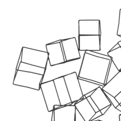 Metal Geometric 3D Square Wall Decor Black - Olivia & May -Adesso Store GUEST 7578d40d 4210 4a35 90c6 bef2dcd5b1c3