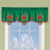 Collections Etc Lovely Poinsettia Valance -Adesso Store GUEST 77a28b2b 9b7b 4f8c 9843 092f73d95d22