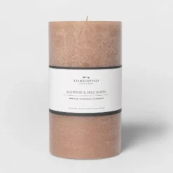 Pillar Ashwood And Palo Santo Candle Tan - Threshold™ -Adesso Store GUEST 77a614eb 93e9 4e55 bd45 8bfb31a13d5a