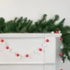 Northlight 9' Red And White Plush Snowball Christmas Garland -Adesso Store GUEST 77b180a5 4afa 49e9 b01f 9a11232454a9