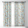 Ninola Design Citrus Fruits Summer Blue 84" X 50" Single Panel Sheer Window Curtain - Deny Designs -Adesso Store GUEST 77f01916 4774 4254 ae07 d9362eb76cff