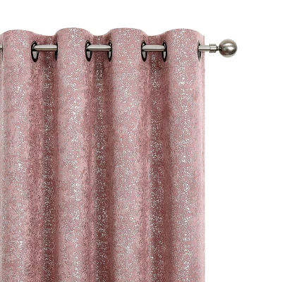 Kate Aurora 2 Pack Glam Metallic Sparkle Thermal Light Filtering Grommet Top Curtains 10 Kate Aurora 2 Pack Glam Metallic Sparkle Thermal Light Filtering Grommet Top Curtains - Image 8