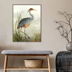 22" X 30" Heron By Aimee Wilson Framed Canvas Wall Art Gray Wash - Amanti Art -Adesso Store GUEST 7e0eba04 e4f9 4a22 829b 888950bfda14