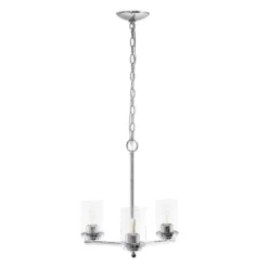 3-Light 15" Classic Contemporary Clear Glass/Metal Hanging Pendant Chandelier - Lalia Home 31 3-Light 15" Classic Contemporary Clear Glass/Metal Hanging Pendant Chandelier - Lalia Home -Adesso Store GUEST 824f9088 b222 463c 93ab 8cf0bb2b85b3