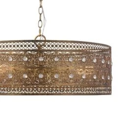 23.5" 3-Light Bryar Chandelier Brass/Crystal - River Of Goods -Adesso Store GUEST 830fd5ed 98b0 4ac9 bb13 27c56cd8b712