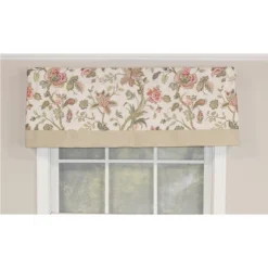 Gianna Banded 3in Rod Pocket Contrast Bottom Banding Valance 50in X 16in By RLF Home 12 Gianna Banded 3in Rod Pocket Contrast Bottom Banding Valance 50in X 16in By RLF Home -Adesso Store GUEST 8356b445 907b 4c69 b875 05da79399c2e
