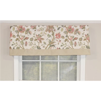 Gianna Banded 3in Rod Pocket Contrast Bottom Banding Valance 50in X 16in By RLF Home 7 Gianna Banded 3in Rod Pocket Contrast Bottom Banding Valance 50in X 16in By RLF Home - Image 5