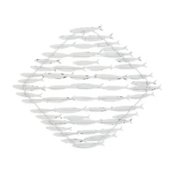 Metal Fish Indoor Outdoor Wall Decor Blue - Olivia & May -Adesso Store GUEST 83c34781 aaf5 4345 bdfd b15a25ee37dd