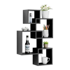 28.35" X 18" Blocchetto Intersecting Cubes Wall Shelf Unit - Danya B. -Adesso Store GUEST 84991e35 3e6f 4bcf 8db2 9b8b1aead272