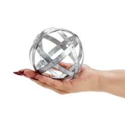 Farmlyn Creek 2 Piece Silver Metal Decorative Spheres For Home Decor, Table, Rustic Style Shelf Decor Accents (2 Sizes) 12 Farmlyn Creek 2 Piece Silver Metal Decorative Spheres For Home Decor, Table, Rustic Style Shelf Decor Accents (2 Sizes) -Adesso Store GUEST 854b81fd b74c 4bfe b427 2d5be5cc72cd