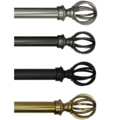 Linen Avenue Cage Single And Double Window Curtain Rod Set -Adesso Store GUEST 86386302 b0c1 41d5 a7fa 1b243e92f81a