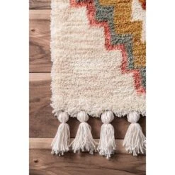 NuLOOM Machine Made Marybeth Tassel Area Rug -Adesso Store GUEST 867bc37a baf9 46e9 8341 919706bd2aa9
