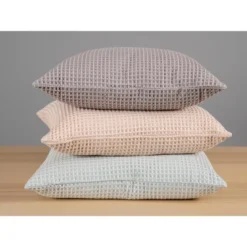 KAF Home Contrast Waffle Decorative Pillow, 20" X 20" -Adesso Store GUEST 87400650 afe9 46fa 9288 ce5db3720fab