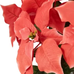 Northlight 28" Dark Pink Artificial Christmas Poinsettia With Gold Wrapped Base -Adesso Store GUEST 8888e533 a0c1 492e bc01 befece789537