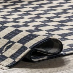 Dominique Abstract Checkered Fringe Area Rug -Adesso Store GUEST 890eafe6 bfed 4dc6 a978 32dd195810c7