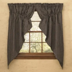 Park Designs Sturbridge Lined Gathered Swag - Navy