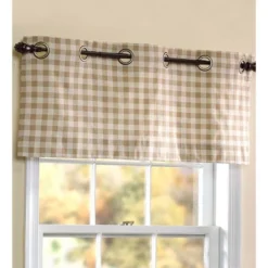 Thermalogicª Check Grommet-Top Valance, 40"W X 15"L