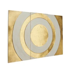 Metal Geometric Target Wall Decor Gold - CosmoLiving By Cosmopolitan -Adesso Store GUEST 8c1ff606 0fe3 4e55 ba9a 21e23901af1b