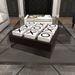 14" Contemporary Wooden Tic Tac Toe Sculpture Black - Olivia & May 40 14" Contemporary Wooden Tic Tac Toe Sculpture Black - Olivia & May -Adesso Store GUEST 8e76b6ce 2556 49fd bd81 264e83327f80