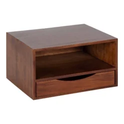 12.5" X 10" X 7" Hutton Floating Wall Shelf With Drawer - Kate & Laurel All Things Decor -Adesso Store GUEST 8ea648c2 53fd 458b a921 99e3f71189a5