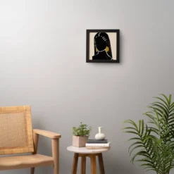 Domonique Brown Black Hair No. 3 Framed Wall Art Black - Deny Designs -Adesso Store GUEST 8ec567a3 cc41 4501 9a30 05619d2605aa